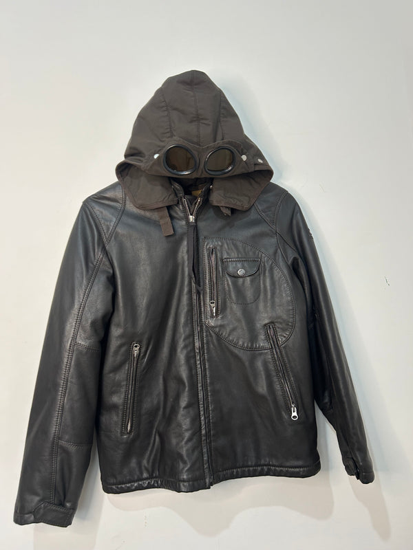CP Company Leather Goggle Jacket