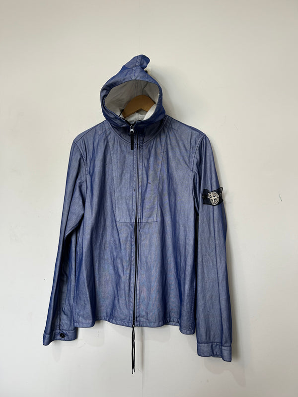 Stone Island Blue Hooded Snowflake Jacket