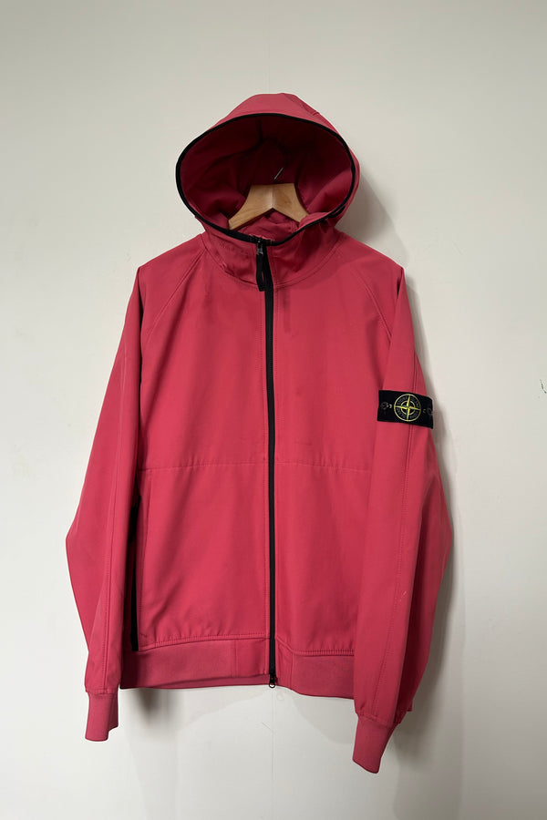 Stone Island Light Soft Shell-R e.dye Technology In Recycled Polyester