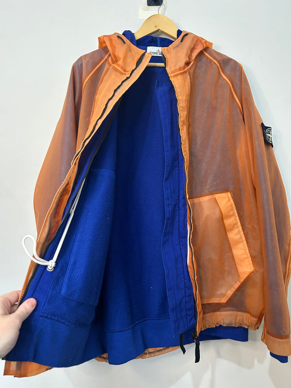 Stone Island Orange Poly Cover Composite Jacket