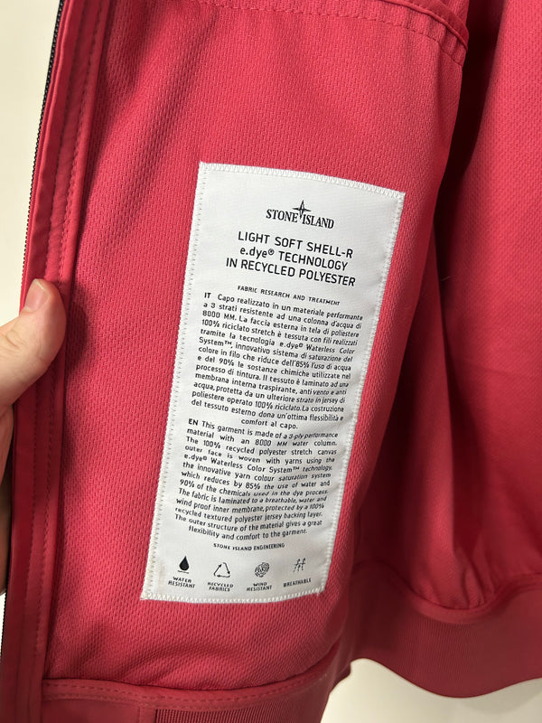 Stone Island Light Soft Shell-R e.dye Technology In Recycled Polyester
