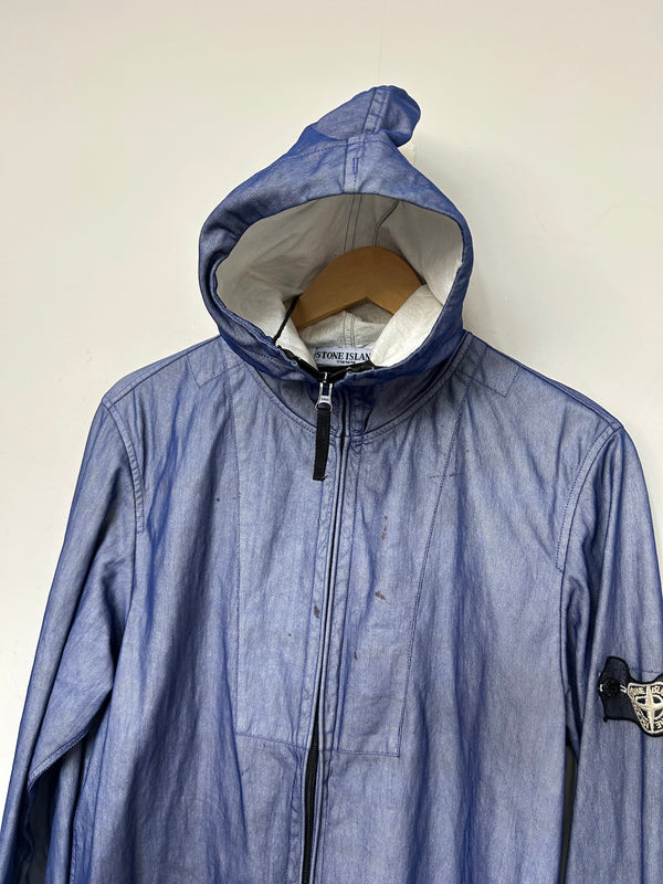 Stone Island Blue Hooded Snowflake Jacket