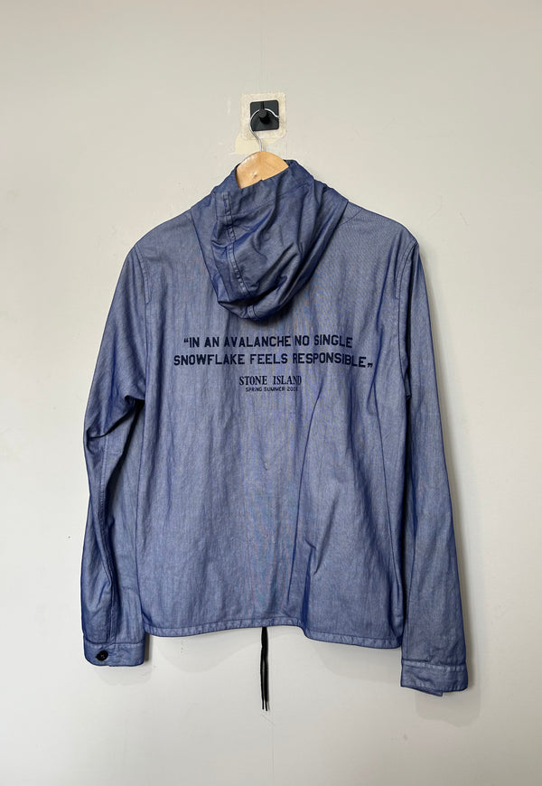 Stone Island Blue Hooded Snowflake Jacket