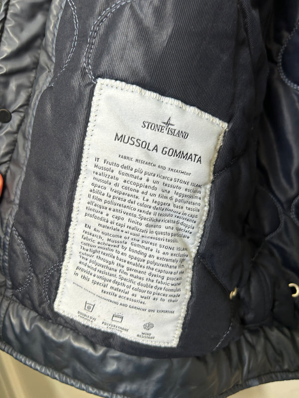 Stone Island Mussola Gommata Shearling flight jacket