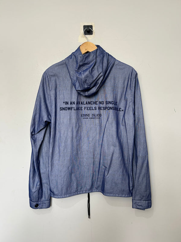 Stone Island Blue Hooded Snowflake Jacket