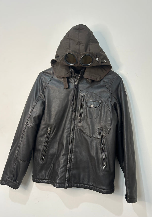 CP Company Leather Goggle Jacket
