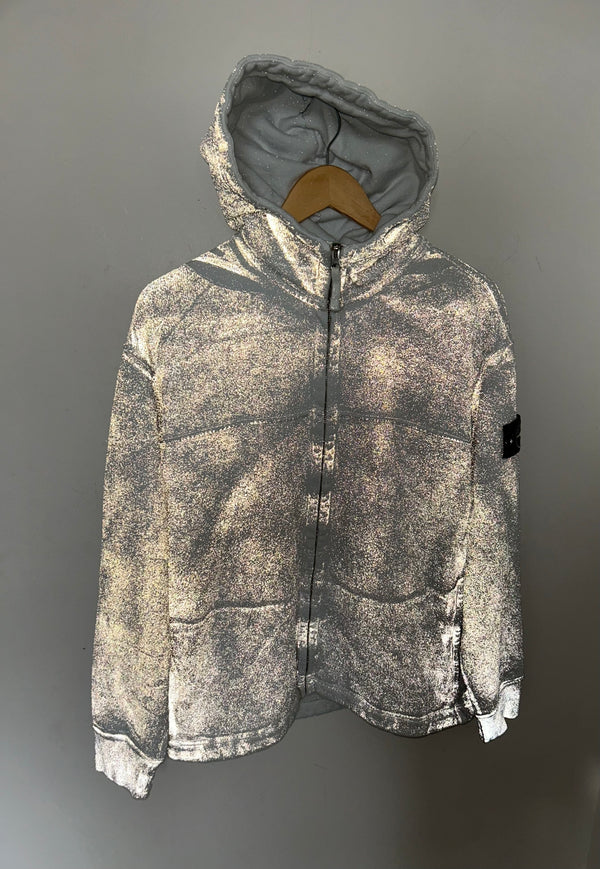 Stone Island Reflective Garment Lamination Hoodie