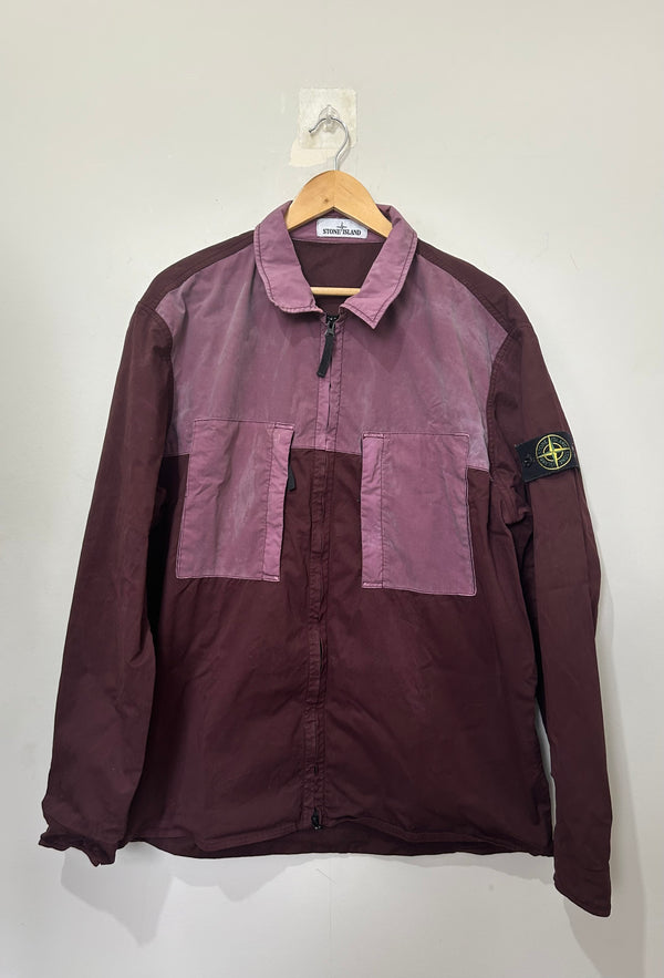 Stone Island Mussola Gommata Detail Overshirt