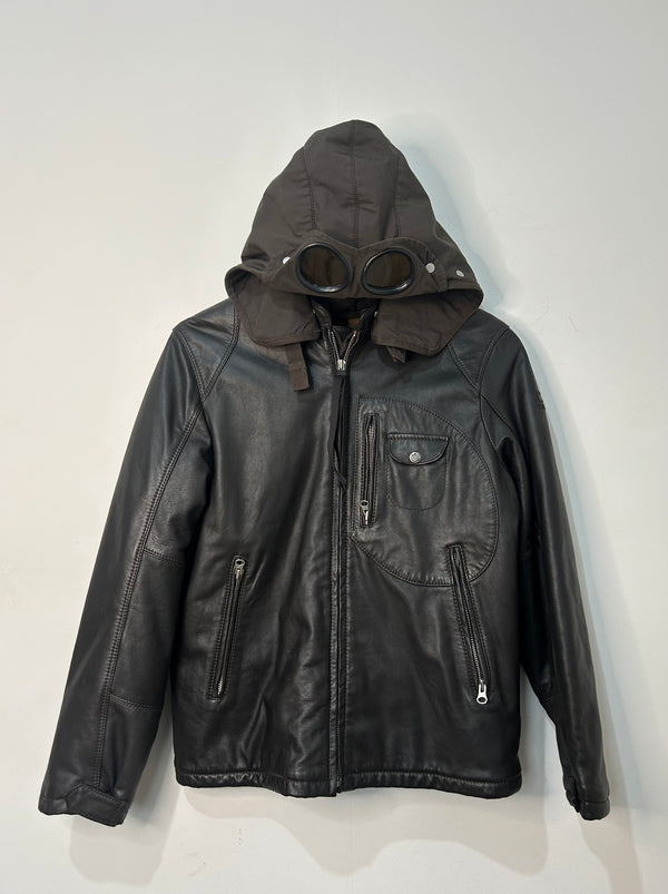 CP Company Leather Goggle Jacket