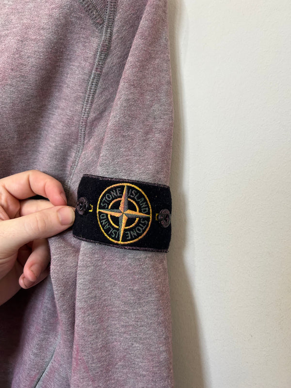Stone Island Pink Dust Treatment Sweatshirt