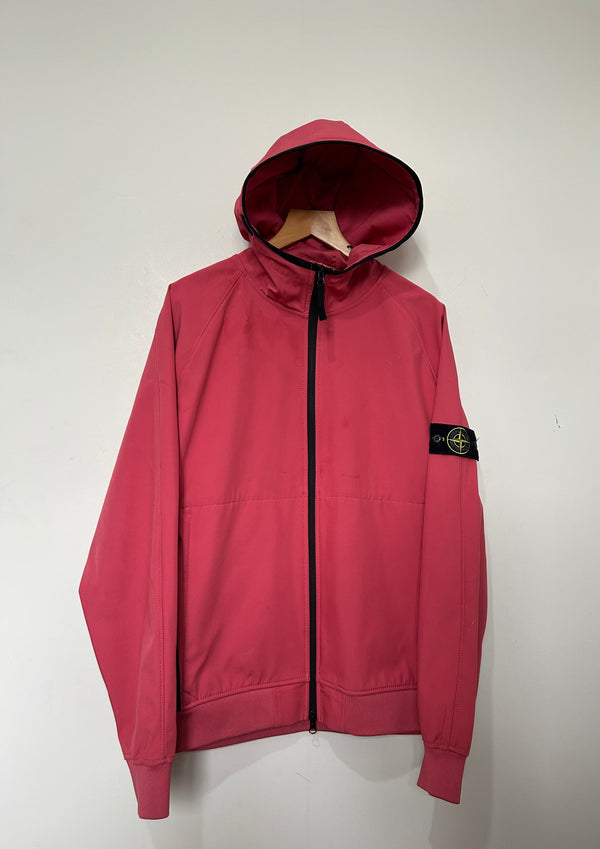 Stone Island Light Soft Shell-R e.dye Technology In Recycled Polyester