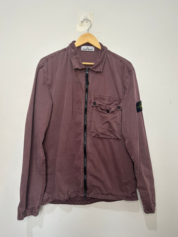Stone Island Maroon Overshirt