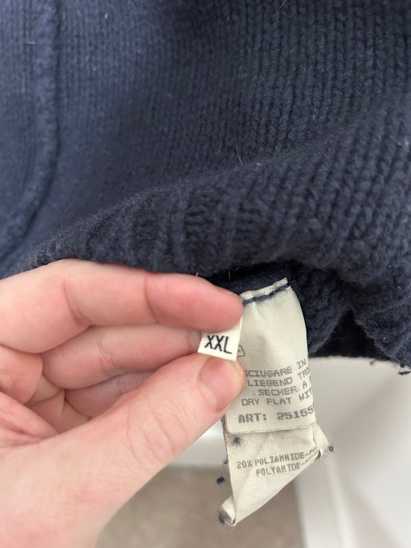 Stone Island 1996 Green Edge Badge Wool Hoodie