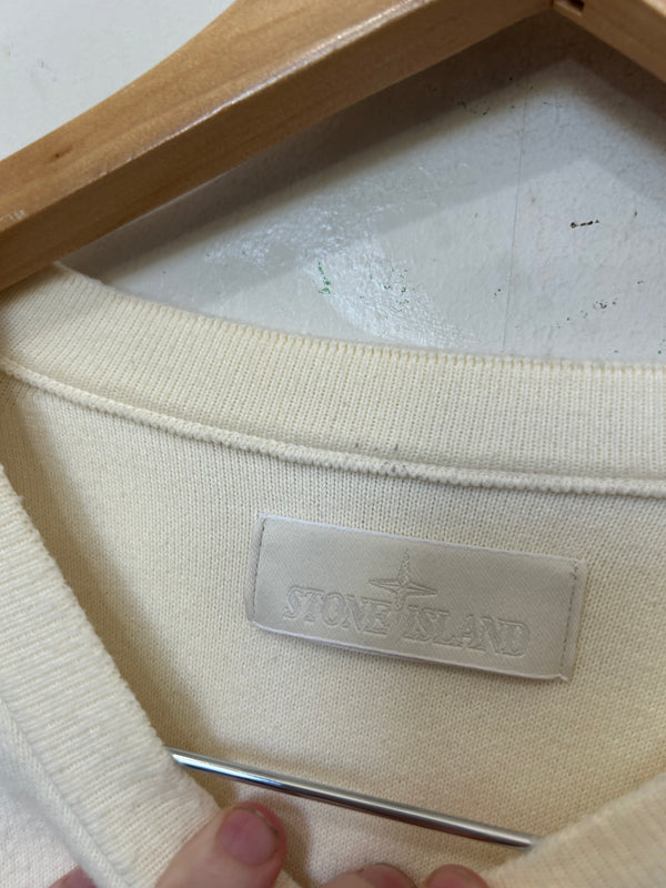 Stone Island Ghost Soft Cotton Double Face Construction Jumper