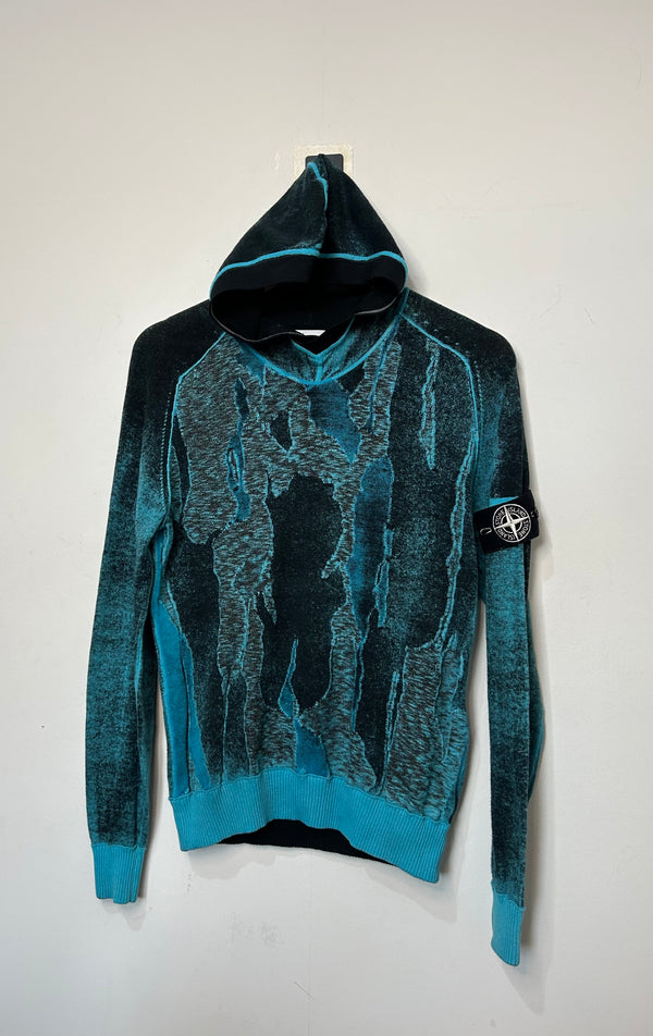 Stone Island Special Process Airbrushed Knit Hoodie