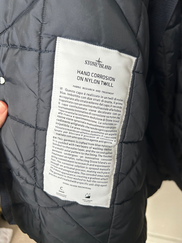 Stone Island x Porter Hand Corrosion On Nylon Twill Parka