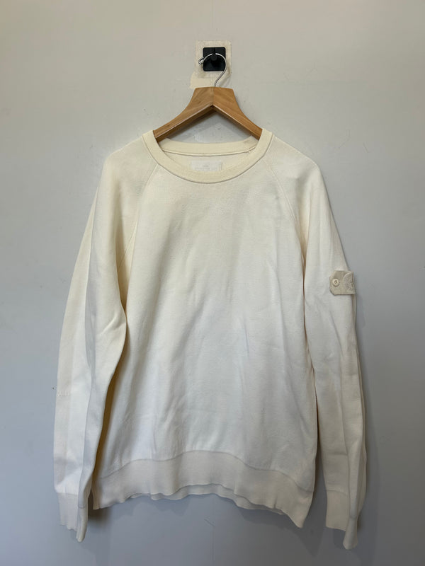 Stone Island Ghost Soft Cotton Double Face Construction Jumper