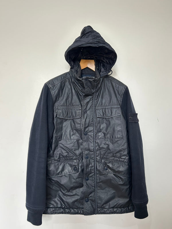 Stone Island Ghost Piece Panno Tinto Capo Piu Mussola Gommata Jacket
