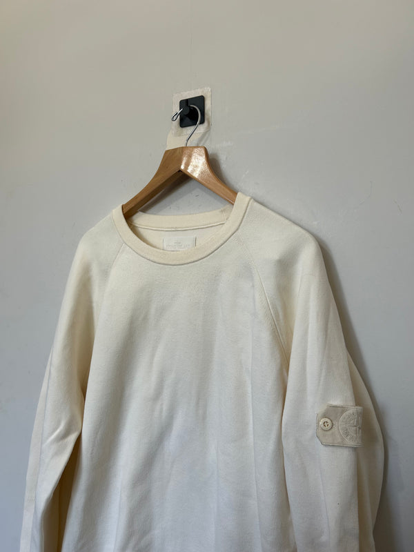 Stone Island Ghost Soft Cotton Double Face Construction Jumper