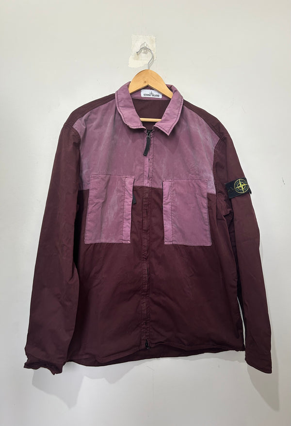 Stone Island Mussola Gommata Detail Overshirt