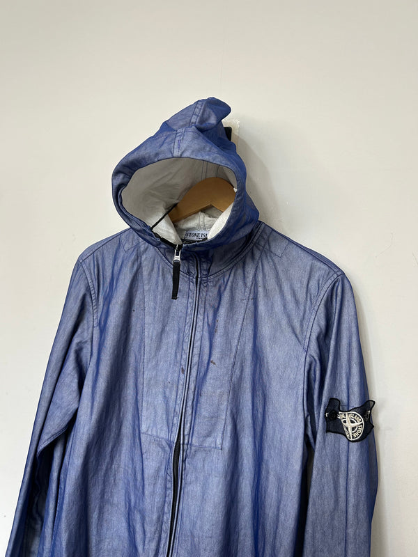 Stone Island Blue Hooded Snowflake Jacket