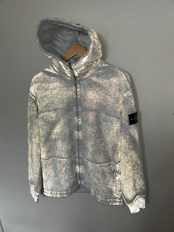 Stone Island Reflective Garment Lamination Hoodie