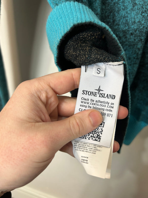 Stone Island Special Process Airbrushed Knit Hoodie