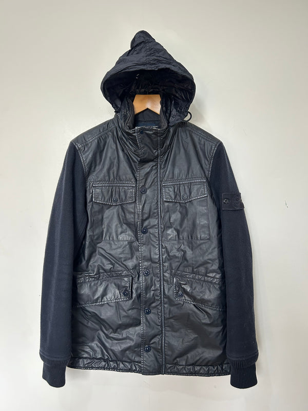 Stone Island Ghost Piece Panno Tinto Capo Piu Mussola Gommata Jacket