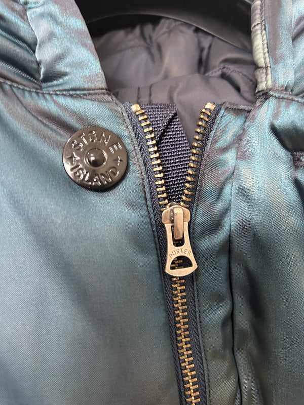Stone Island x Porter Hand Corrosion On Nylon Twill Parka