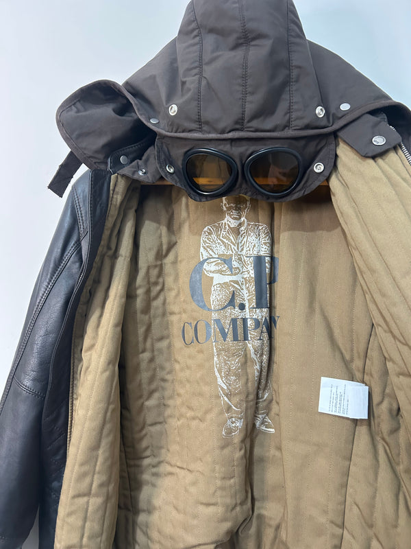CP Company Leather Goggle Jacket