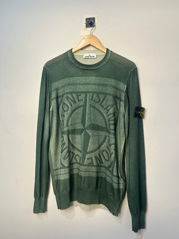 Stone Island Airbrushed Lazer Print Knit