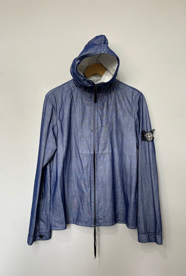Stone Island Blue Hooded Snowflake Jacket