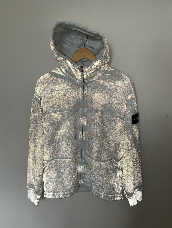Stone Island Reflective Garment Lamination Hoodie