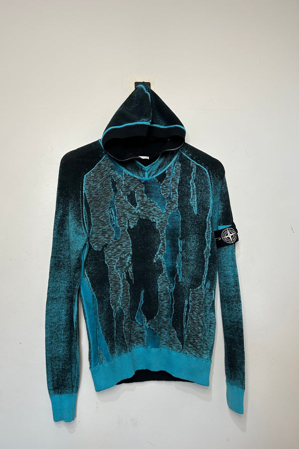 Stone Island Special Process Airbrushed Knit Hoodie