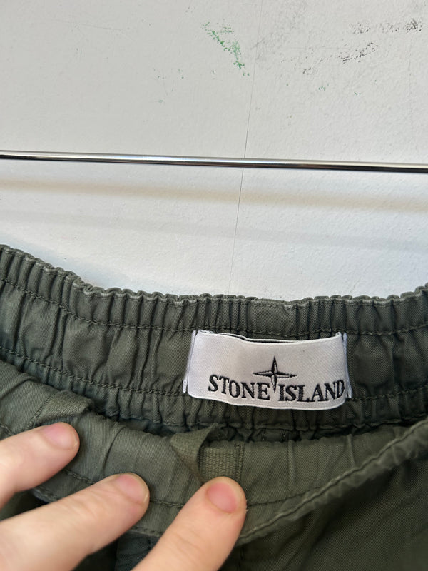 Stone Island Cotton Twill Stretch Cargos