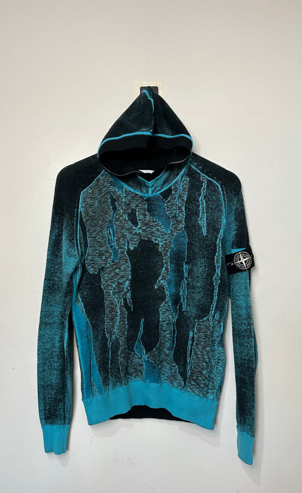 Stone Island Special Process Airbrushed Knit Hoodie