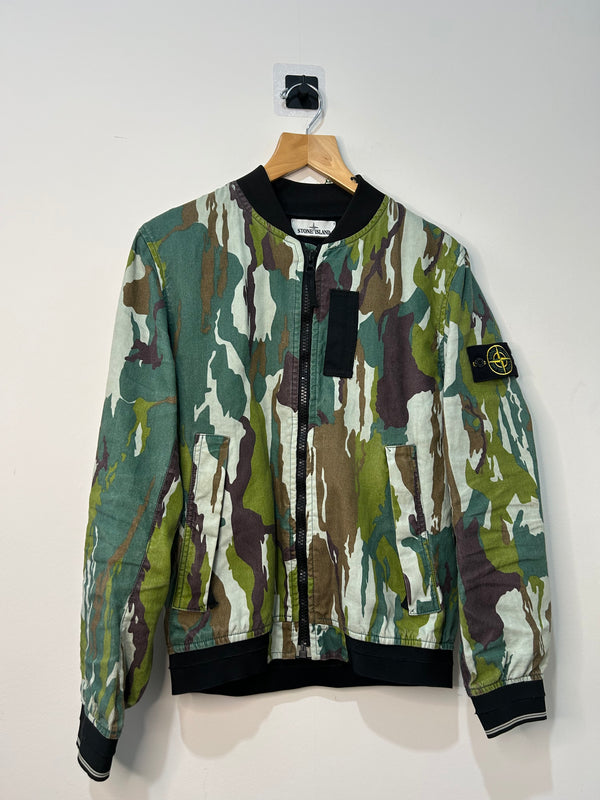 Stone Island Flowing Camo Watro Bomber Jacket