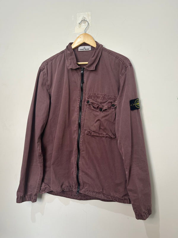 Stone Island Maroon Overshirt