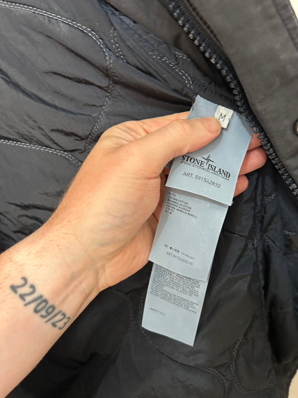 Stone Island Ghost Piece Panno Tinto Capo Piu Mussola Gommata Jacket