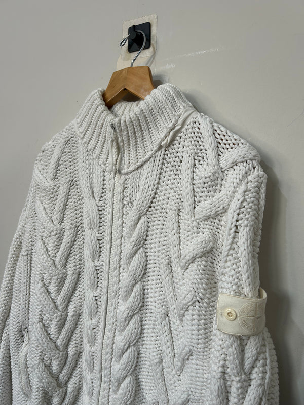 Stone Island 2011 Ghost Cable Knit Cardigan