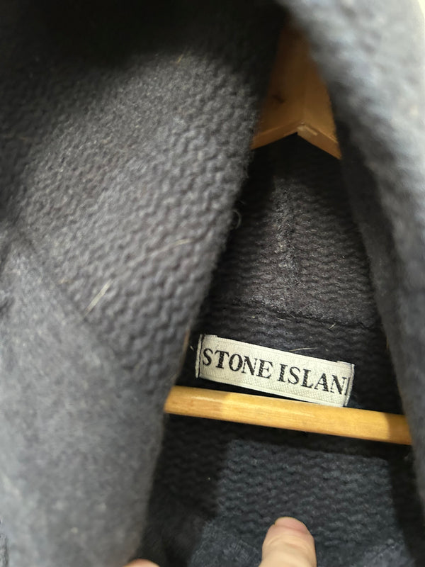 Stone Island 1996 Green Edge Badge Wool Hoodie