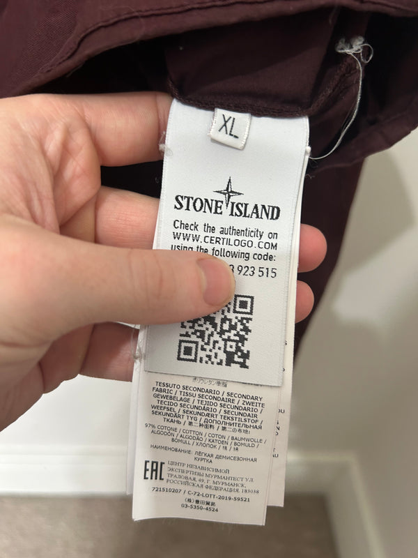 Stone Island Mussola Gommata Detail Overshirt