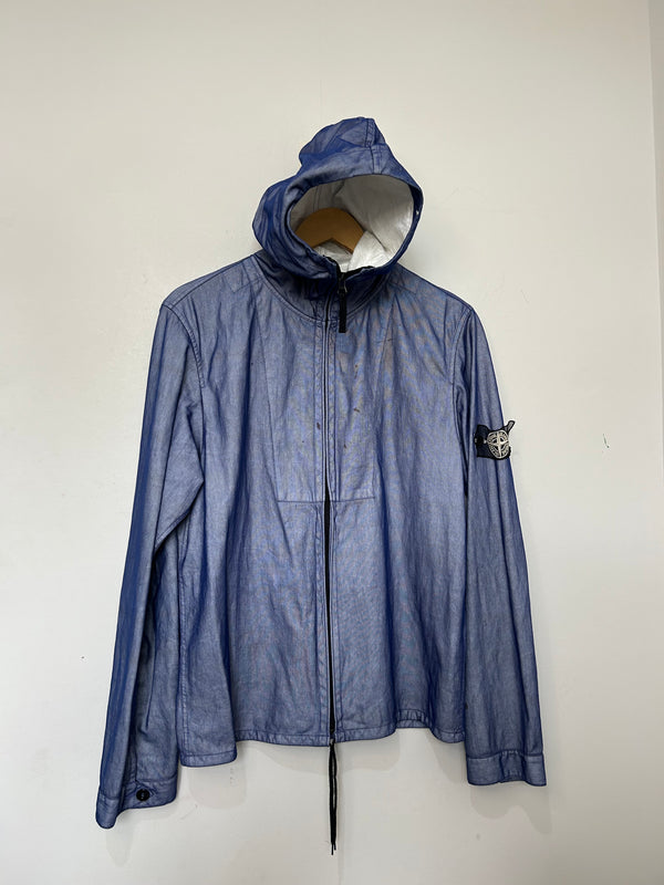 Stone Island Blue Hooded Snowflake Jacket
