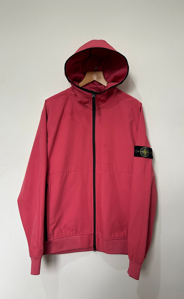 Stone Island Light Soft Shell-R e.dye Technology In Recycled Polyester
