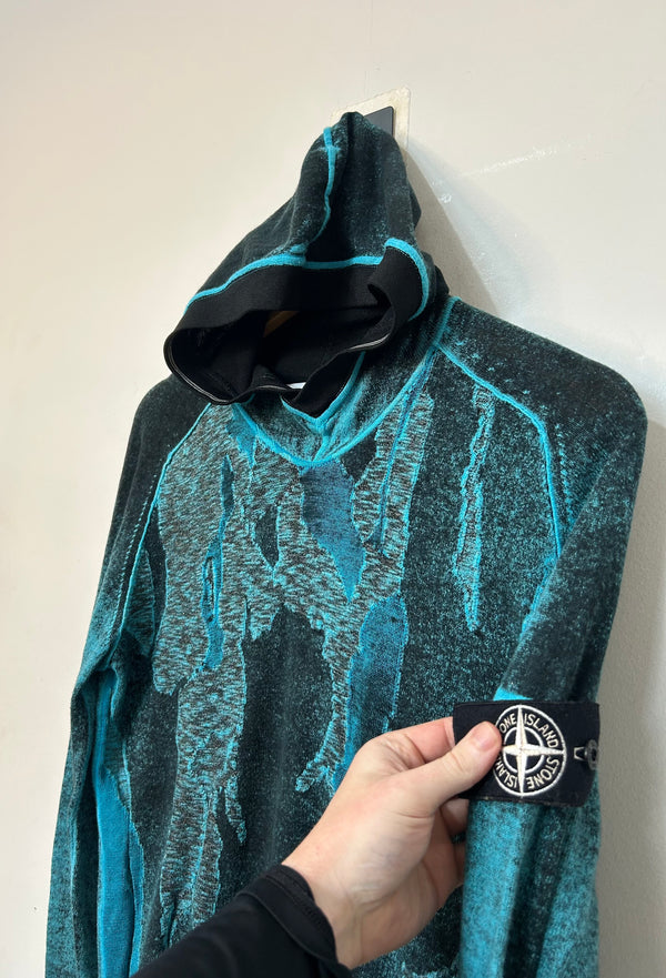 Stone Island Special Process Airbrushed Knit Hoodie