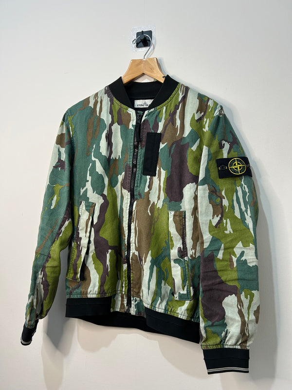 Stone Island Flowing Camo Watro Bomber Jacket