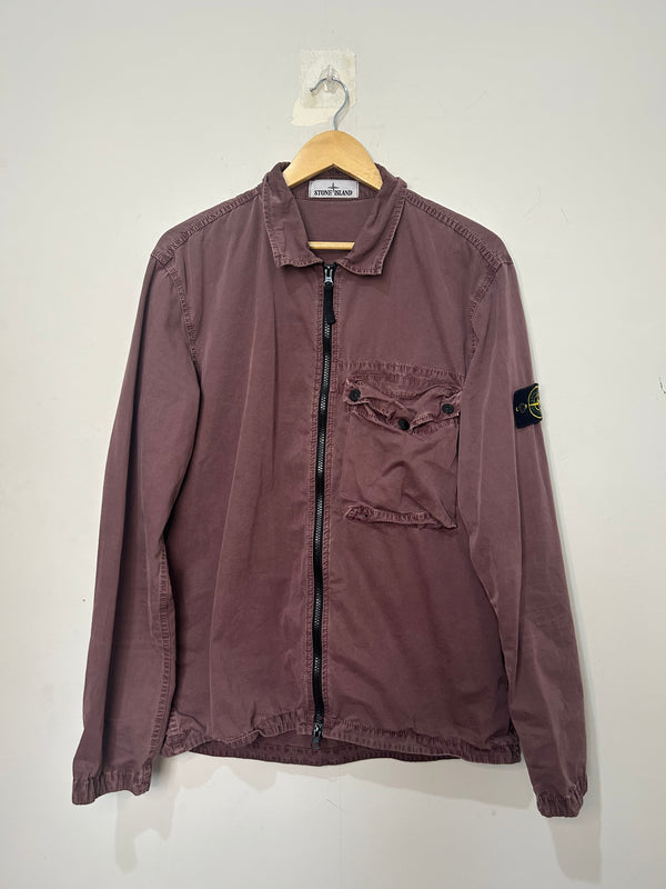 Stone Island Maroon Overshirt