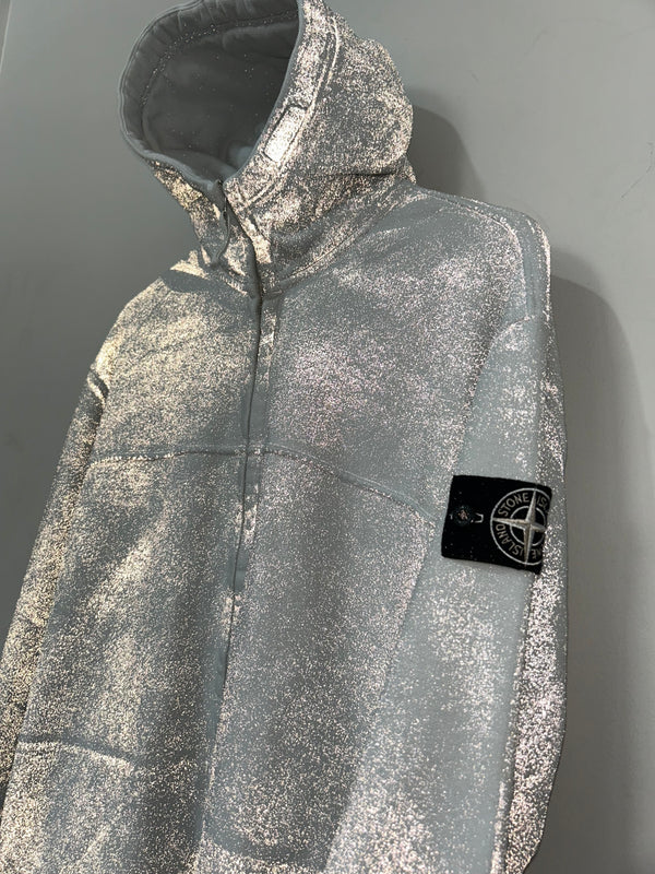 Stone Island Reflective Garment Lamination Hoodie