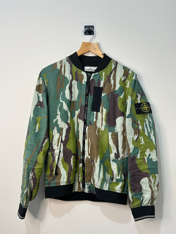 Stone Island Flowing Camo Watro Bomber Jacket