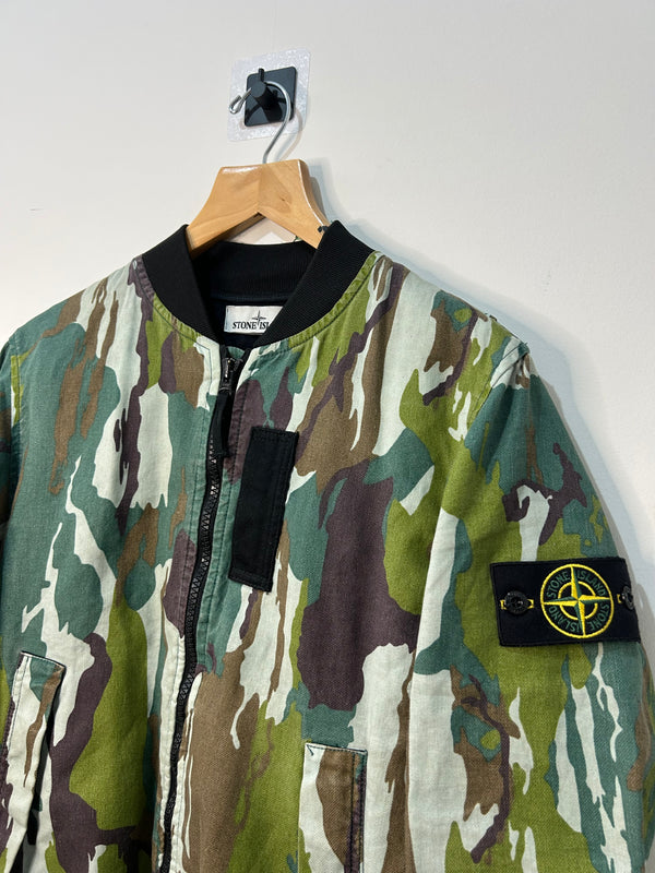 Stone Island Flowing Camo Watro Bomber Jacket